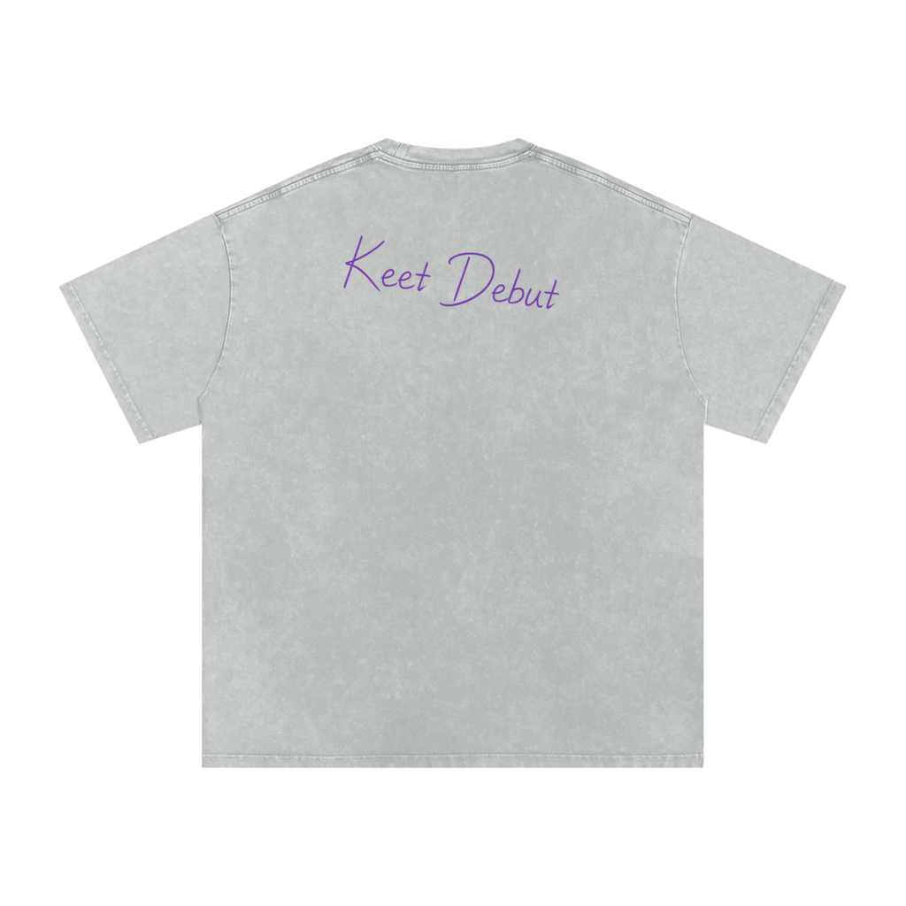 Snow Washed Oversized Cotton T-Shirt ~ Limited Edition Debut Design