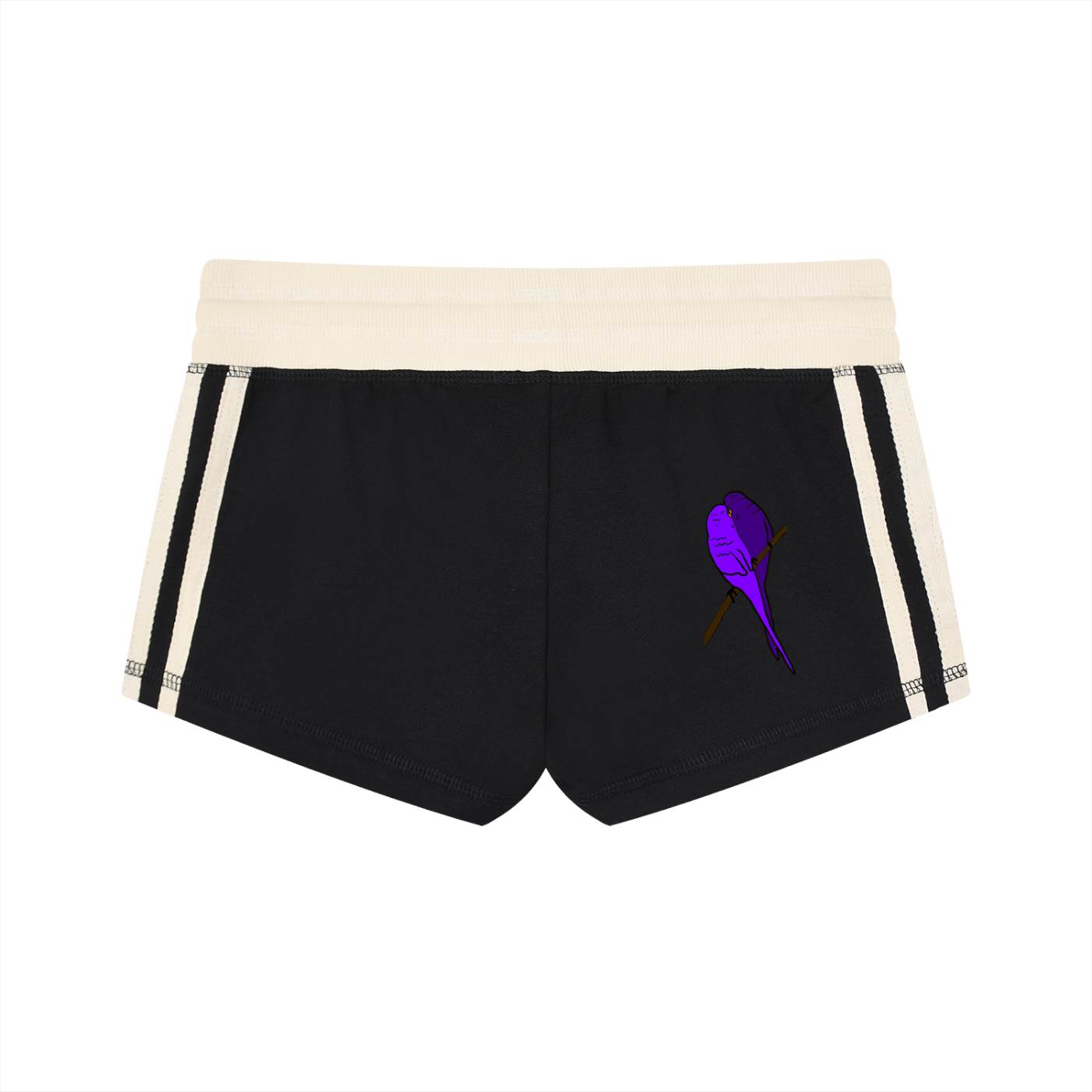 Women's Contrast Stripe Track Shorts
