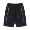 Unisex Piping Drawstring Shorts