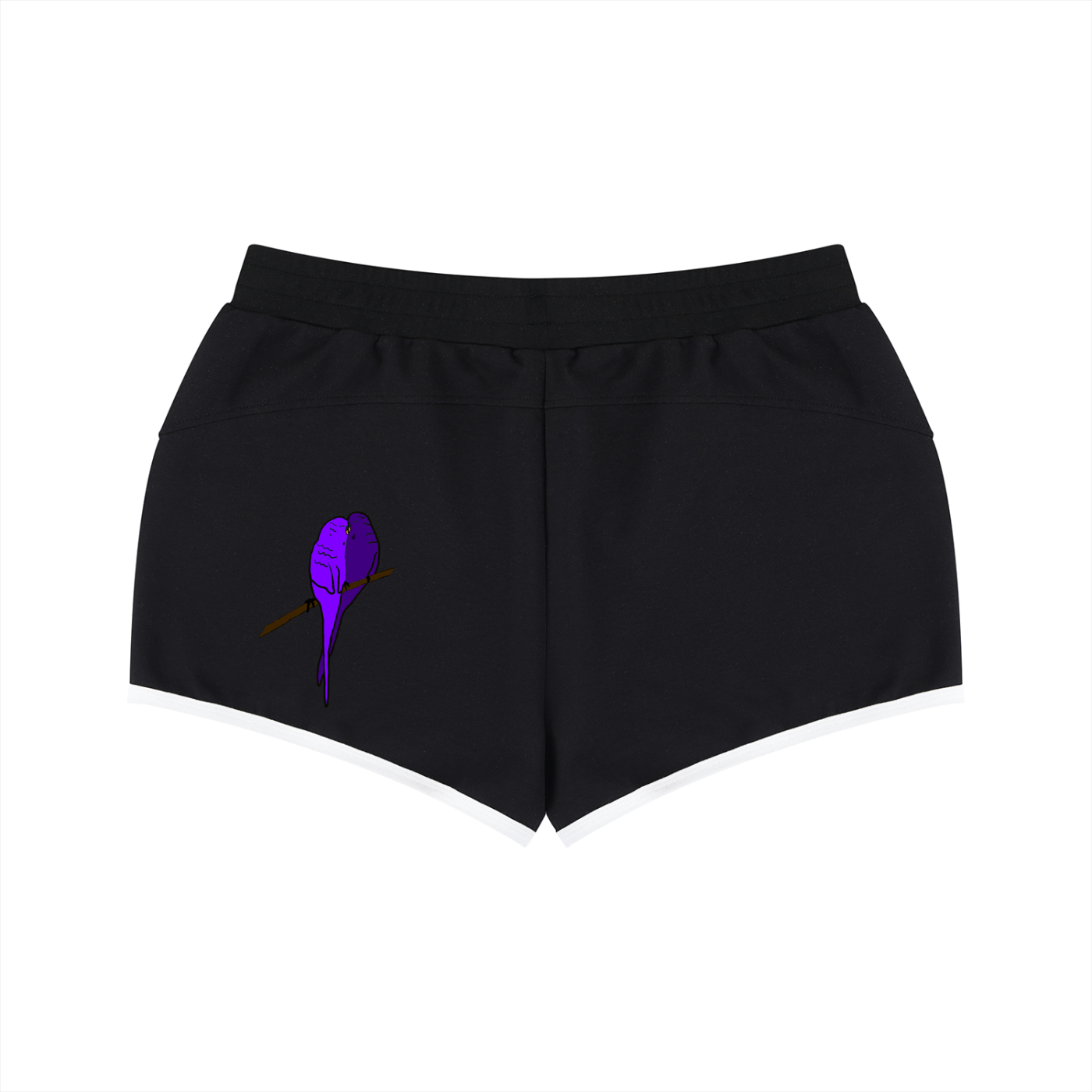Women's Retro Contrast Binding Shorts